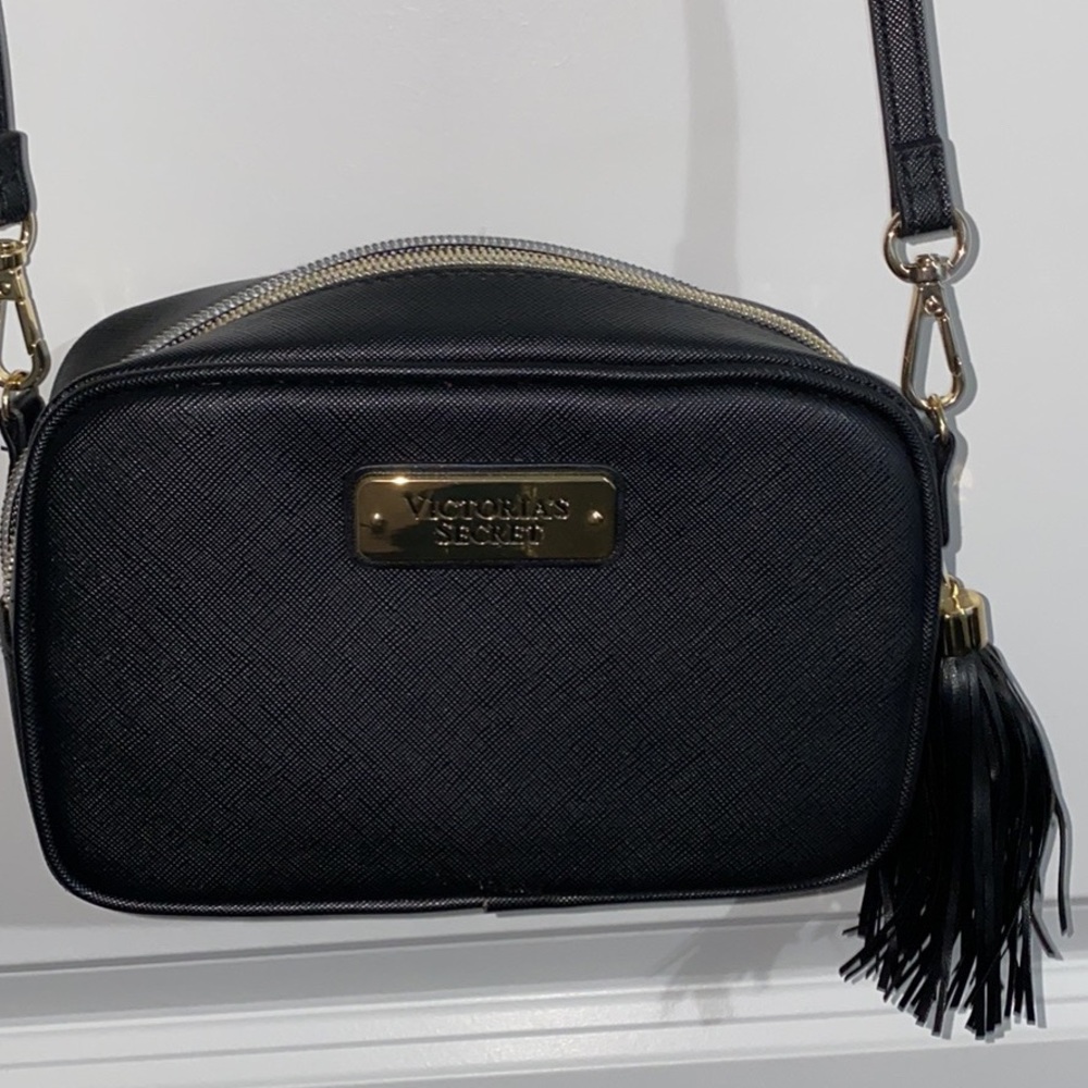 Victoria secrets black crossbody purse